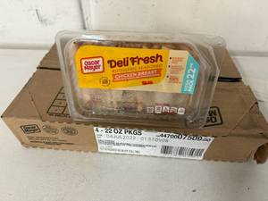 lot 90 image: F. 4x 22oz Oscar Mayer Rotisserie Seasoned Chicken Breast Lunch Meat