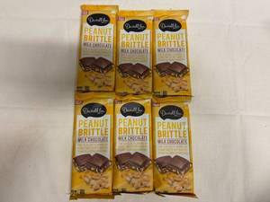 lot 117 image: MM. 6x 5.6oz Darrell Lea Peanut Brittle Milk Chocolate