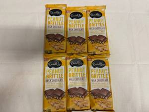 lot 121 image: MM. 6x 5.6oz Darrell Lea Peanut Brittle Milk Chocolate