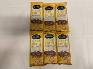 lot 122 image: MM. 6x 5.6oz Darrell Lea Peanut Brittle Milk Chocolate