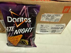 lot 125 image: 24x 2.6oz Loaded Taco Doritos