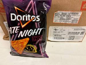 lot 126 image: 24x 2.6oz Loaded Taco Doritos