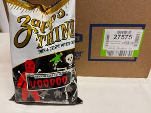 lot 129 image: 24x 2.75oz Utz Zapps Thinz-Not Spicy