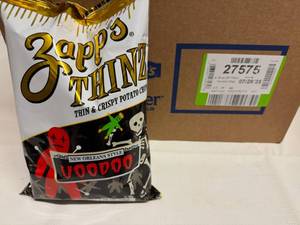 lot 130 image: 24x 2.75oz Utz Zapps Thinz-Not Spicy