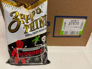 lot 132 image: 24x 2.75oz Utz Zapps Thinz-Not Spicy