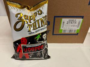 lot 133 image: 24x 2.75oz Utz Zapps Thinz-Not Spicy