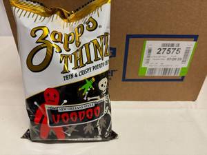 lot 134 image: 24x 2.75oz Utz Zapps Thinz-Not Spicy