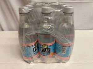 lot 141 image: 12x 20oz Polar Seltzer-Ruby Red Grapefruit