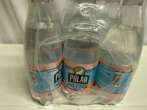lot 142 image: 12x 20oz Polar Seltzer-Ruby Red Grapefruit