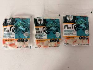 lot 337 image: EE. 3x 160z Crab Delights-Louis Kemp-22025