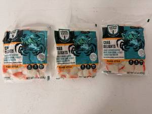 lot 338 image: EE. 3x 160z Crab Delights-Louis Kemp-22025