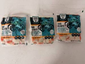 lot 339 image: EE. 3x 160z Crab Delights-Louis Kemp-22025