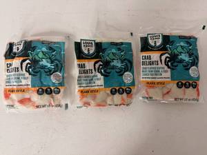 lot 340 image: EE. 3x 160z Crab Delights-Louis Kemp-22025