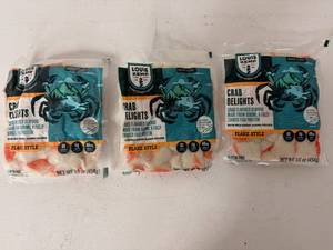 lot 341 image: EE. 3x 160z Crab Delights-Louis Kemp-22025
