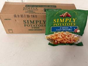 lot 349 image: EE. 6x Simply Potatoes-OBrien Hash Browns