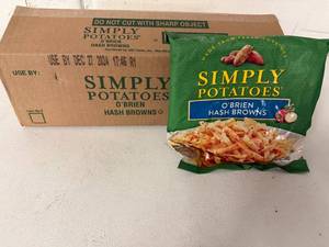 lot 343 image: EE. 6x Simply Potatoes-OBrien Hash Browns