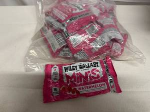 lot 159 image: SSS. 12x 3.5oz Wiley Wallaby Minis-Watermelon