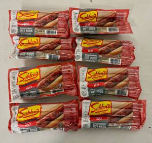 8x 6ct Frozen Sahlen's Beef Franks