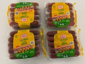 lot 205 image: 6x 16oz Oscar Mayer Turkey Franks