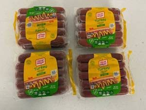 lot 206 image: 6x 16oz Oscar Mayer Turkey Franks