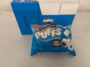 lot 311 image: 12x 8oz Stuffed Puffs-Milk Chocolate-Great for Campfires