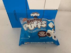lot 313 image: 12x 8oz Stuffed Puffs-Milk Chocolate-Great for Campfires