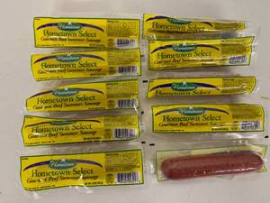 lot 175 image: 10x 5oz Hometown Select Beef Summer Sausage