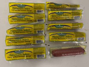 lot 176 image: 10x 5oz Hometown Select Beef Summer Sausage