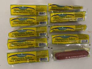 lot 177 image: 10x 5oz Hometown Select Beef Summer Sausage