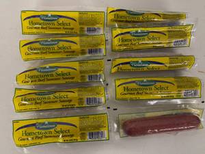 lot 178 image: 10x 5oz Hometown Select Beef Summer Sausage