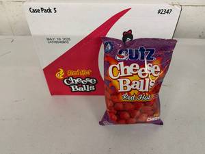 lot 272 image: 2x 5pk Case Utz Cheeze Balls-Red Hot
