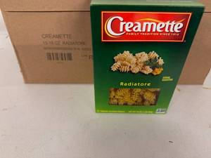 lot 294 image: 12x 16oz Creamette Radiatore Pasta