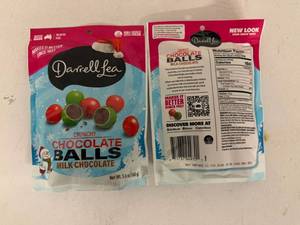 lot 215 image: 6x 5.6oz Crunchy Chocolate Balls-Darrella Lea Milk Chocolate