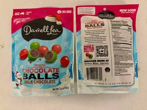 lot 221 image: 6x 5.6oz Crunchy Chocolate Balls-Darrella Lea Milk Chocolate