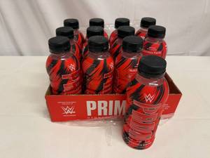 lot 443 image: 12x 16.9oz Prime Hydration-WWE Limited Edition
