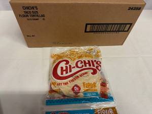 lot 255 image: 12x 12ct Chi-Chis Flour Tortillas-Taco Size