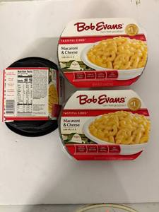 lot 325 image: EE. 3x 1lb 4oz Bob Evans Macaroni & Cheese
