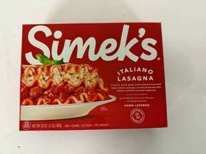 lot 321 image: EE. 2lbs Simeks Italiano Lasagna