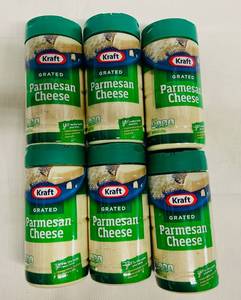 lot 228 image: 6x 8oz Kraft Grated Parmesan Cheese