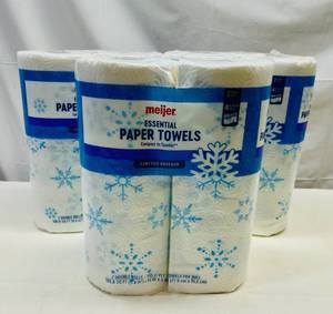 lot 239 image: 3x 2pk Meijer Essential Paper Towels