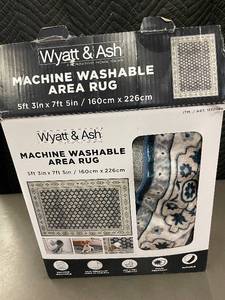 lot 47 image: Machine Washable Area Rug 5ft 3in x 7ft 5in by Wyatt & Ash