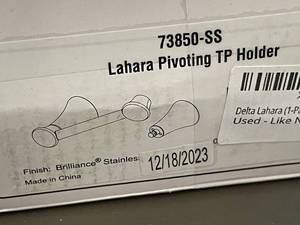 lot 64 image: Delta Lahara Pivoting Tissue Paper Holder - Brilliance Stainless