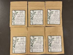 lot 129 image: Set of 6 Tamed Wild Ancient Herbs Poultice Blend - 5 oz