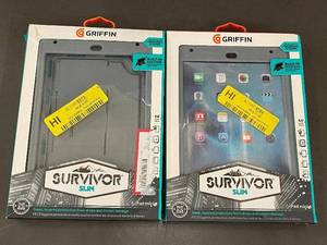 lot 173 image: Pair of Griffin Survivor Slim Cases for iPad Mini 4