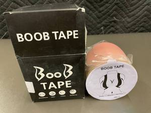 lot 197 image: Boob Tape with Reusable Silicone Breast Covers - Nude