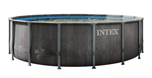 lot 8 image: Intex 16 x 48 Ultra XTR Frame Above Ground Pool - Graywood Print