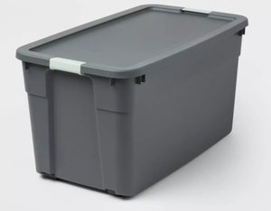 lot 111 image: 3PCS 45gal Latching Storage Tote - Brightroom Portable Plastic Container with Lid