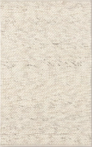 lot 113 image: Chunky Rectangular Handmade Woven Area Rug Cream - Hearth & Hand with Magnolia
