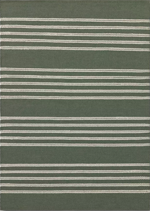 lot 116 image: Striped Hand-Loom Outdoor Area Rug - Threshold Designed with Studio McGee