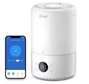 lot 120 image: Levoit 200S Dual Smart Top Fill Humidifier Cool Mist, Ultrasonic, No Filter, 25 Hr Run, 100-300 sq. ft